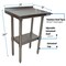 Bk Resources Work Table Stainless Steel With Undershelf, 1.5" Rear Riser 24"Wx18"D VTTR-1824 - alternate 2
